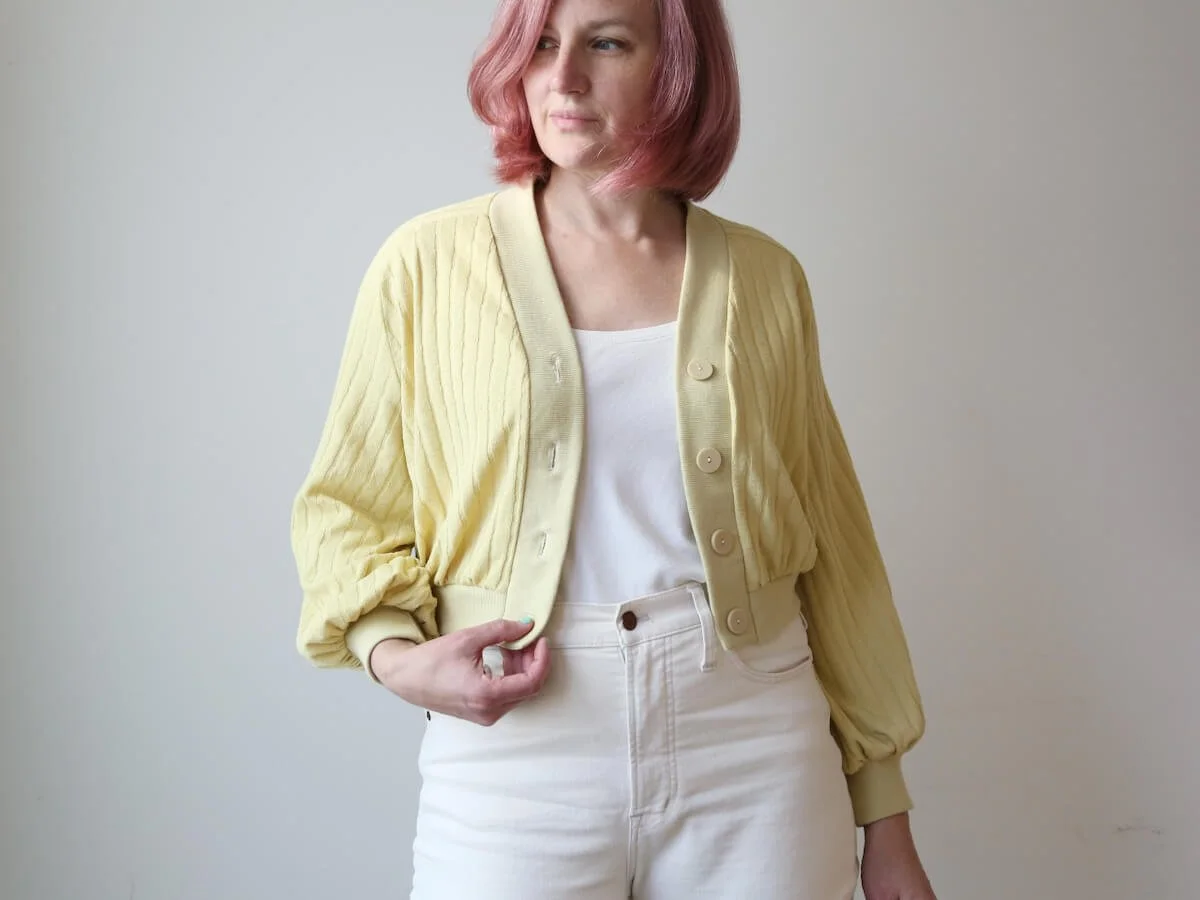 Pastel 2025 yellow cardigan